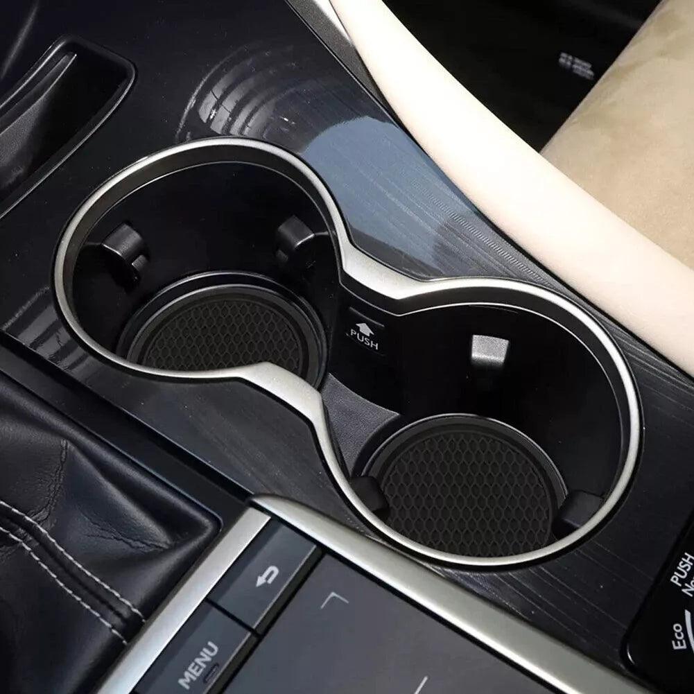 2pcs Cup Holder Pad Coaster Rubber Mat For Land Rover Velar Range Rover Evoque.