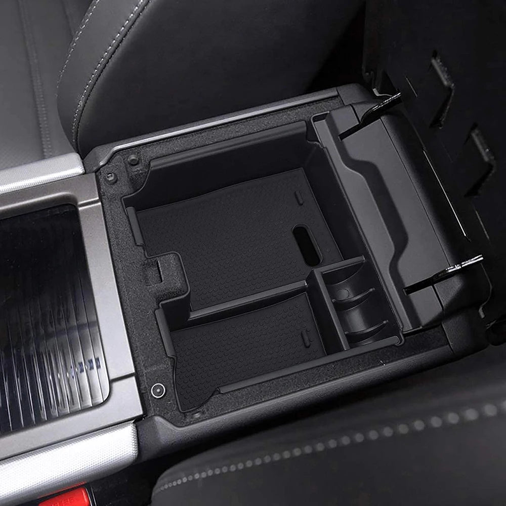 Center Console Organiser Tray Armrest Storage Box For Land Rover Range Rover Evoque 2011-2015.