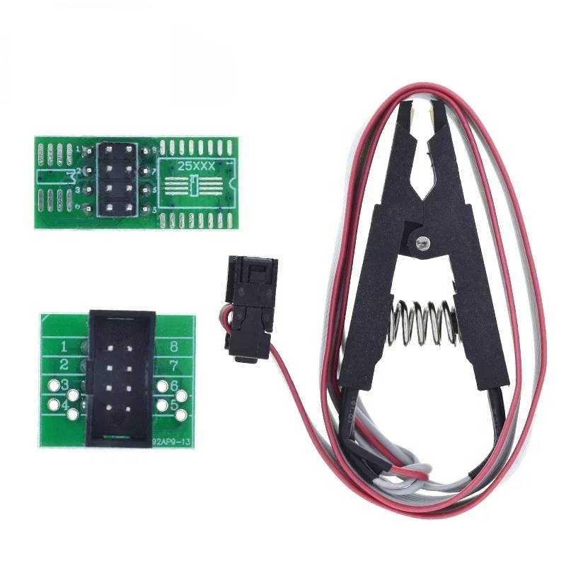 SOIC8 SOP8 Test Clip For EEPROM 93CXX/25CXX/24CXX in-circuit programming on USB Programmer TL866CS TL866A EZP2010 - OTOFIX KEYS