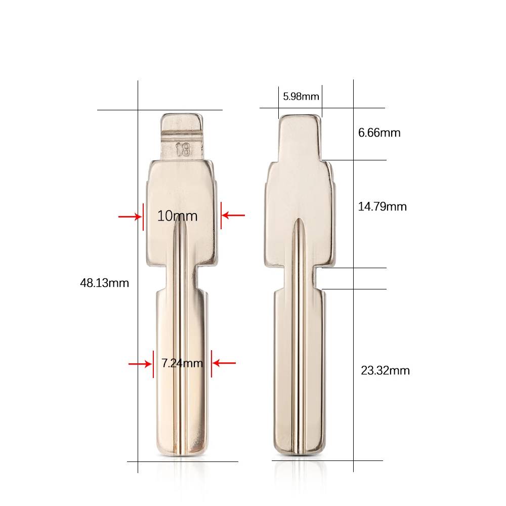 HU58 Key Blade - OTOFIX KEYS