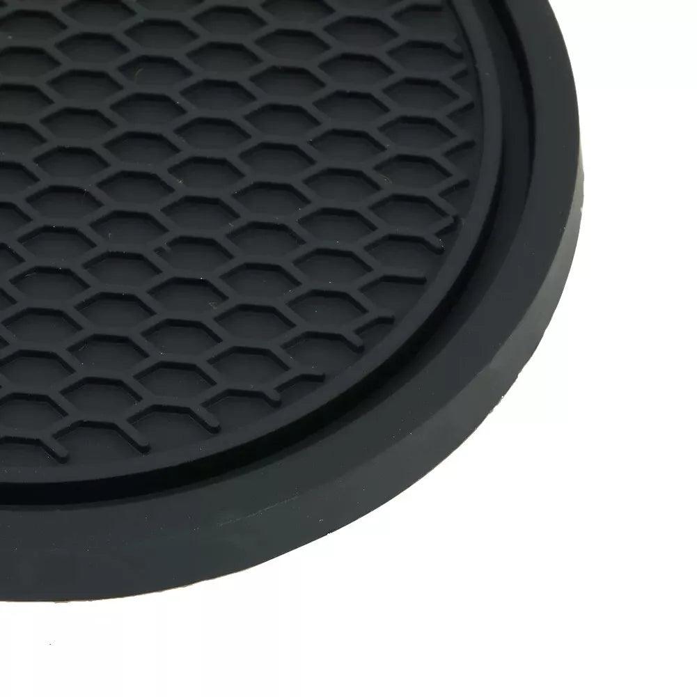 2pcs Cup Holder Pad Coaster Rubber Mat For Land Rover Velar Range Rover Evoque.