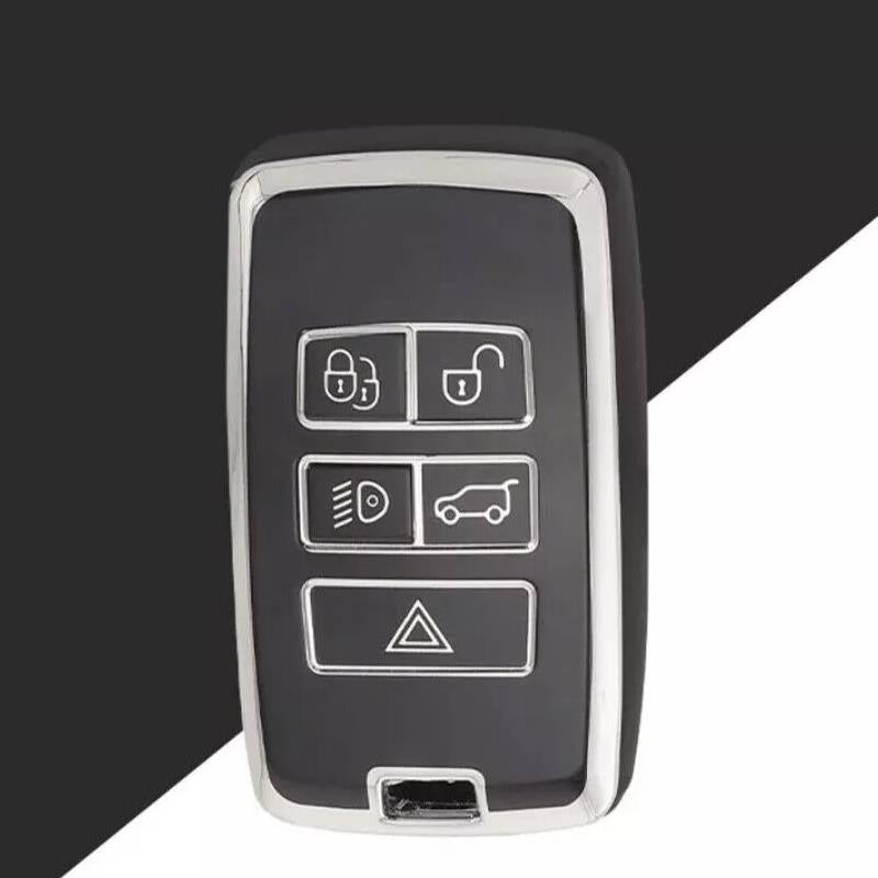 Land Rover / Range Rover Remote Key Fob Cover, Anti-shock Soft TPU - Black Colour - OTOFIX KEYS