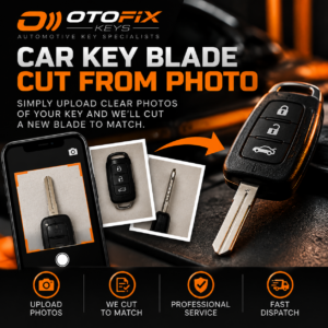 Car Key Blade Cut From Photo