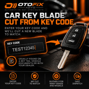 Car Key Blade Cut From Key Code