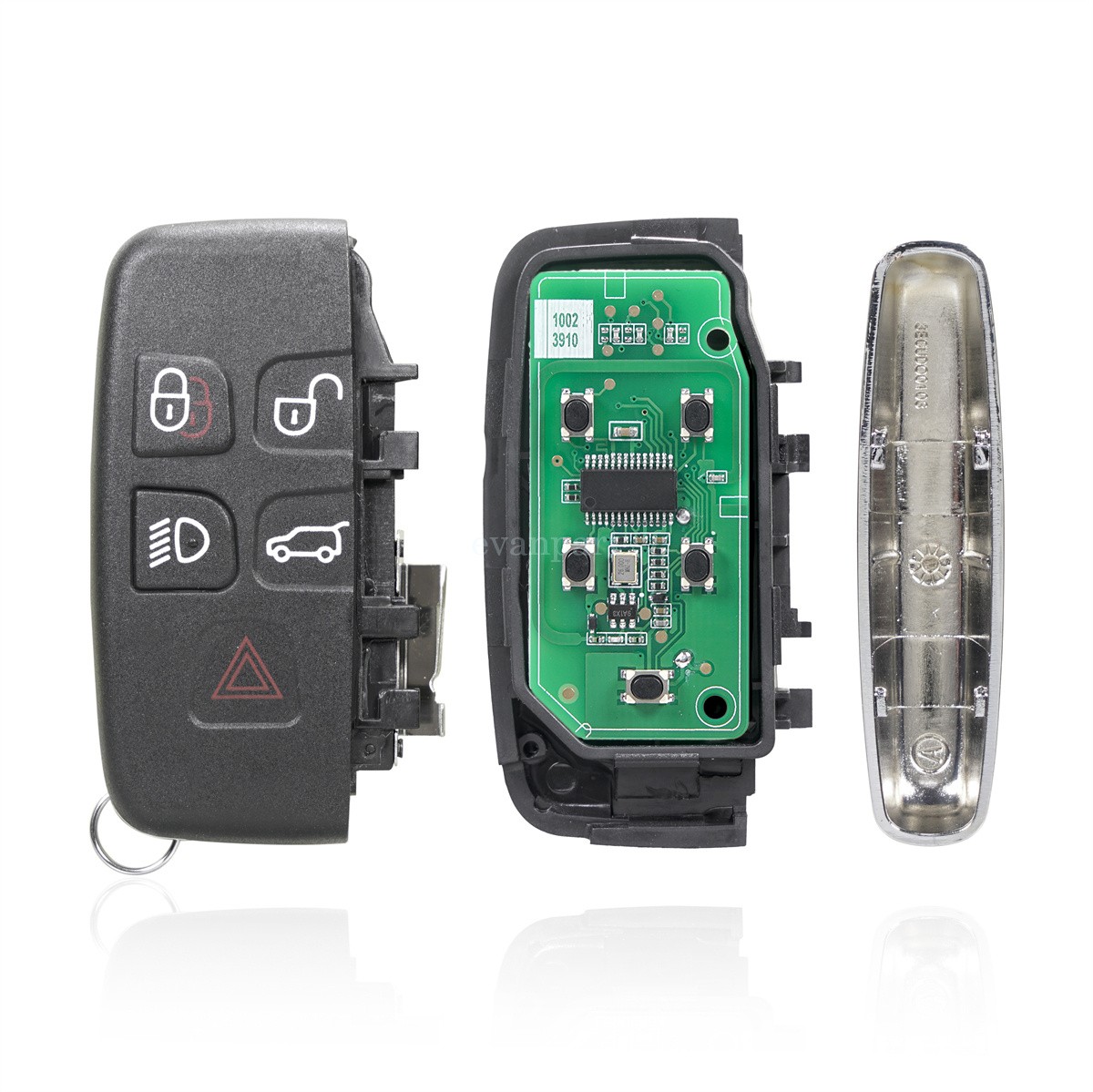 JLR 5 button smart key PCB and internal components