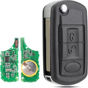 Land Rover Discovery 3 aftermarket 3-button remote key 433MHz with HU101 blade and electronic circuit boards