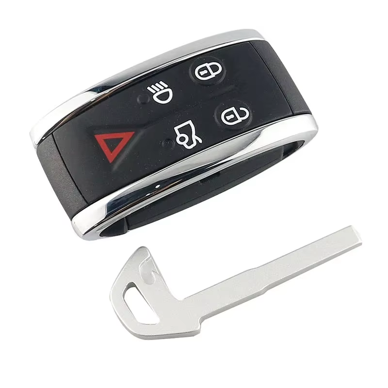 Jaguar 5-button aftermarket smart remote key 433MHz ID46 PCF7953 for XF XK XKR XFR with blade type